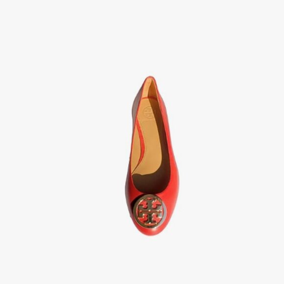 NEW Tory Burch Benton 2 Ballet Flat Nappa Leather in Brilliant Red - Picture 3 of 6